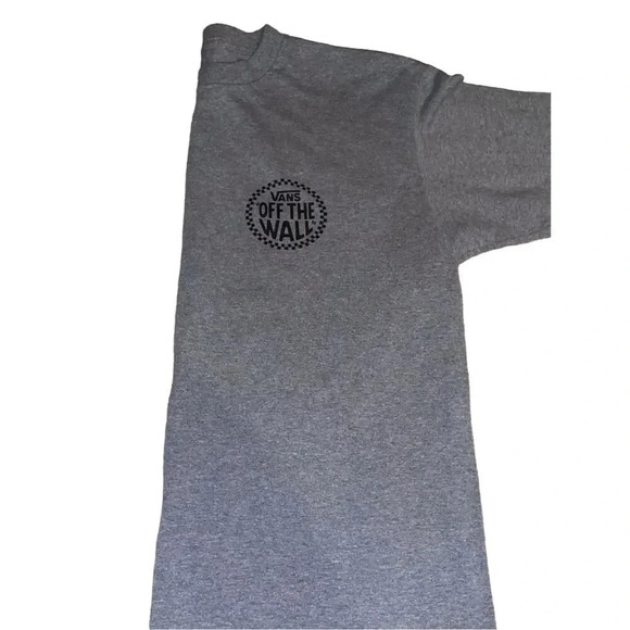 Vans Men's Gray Graphic T-Shirt Size M Skater Streetwear Crew Neck - Picture 3 of 9